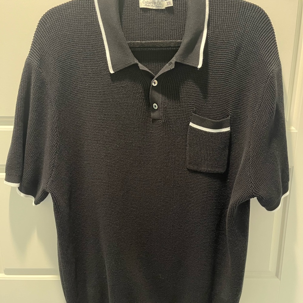 Collars & Co. Waffle Knit Polo
